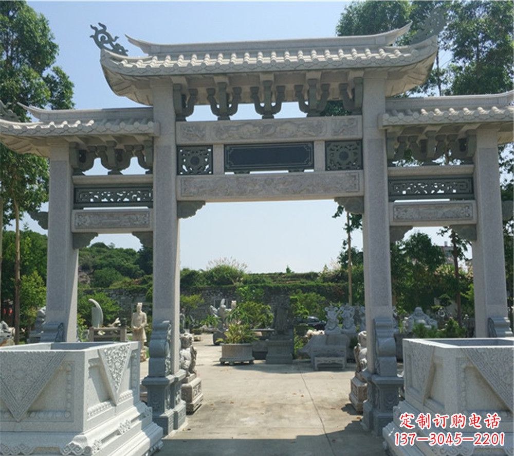 合肥全国厂家特制农村石牌坊雕塑