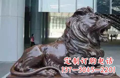 合肥华丽铜雕狮子,风格独具特色