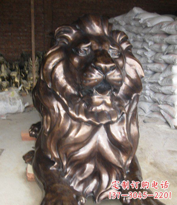 合肥静静躺在你身边,西洋狮子铜雕塑给你精致的拥抱