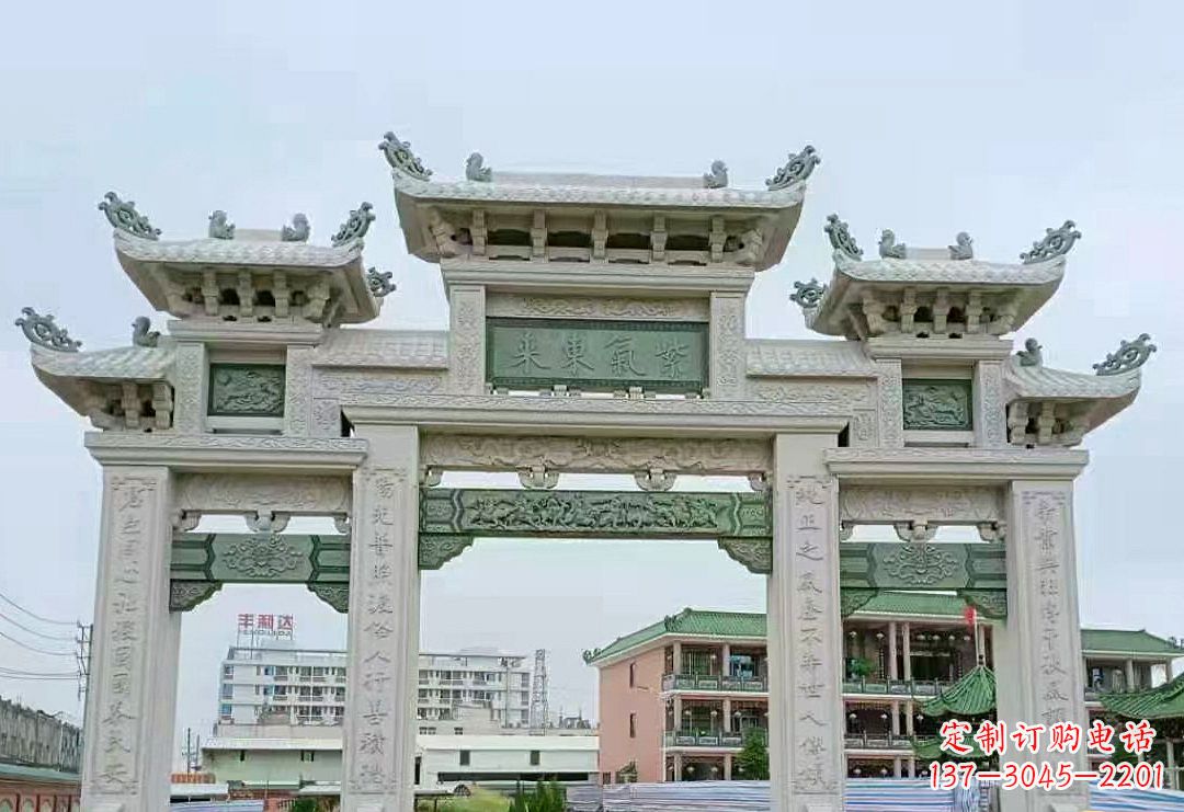 合肥精美的牌楼石雕雕塑