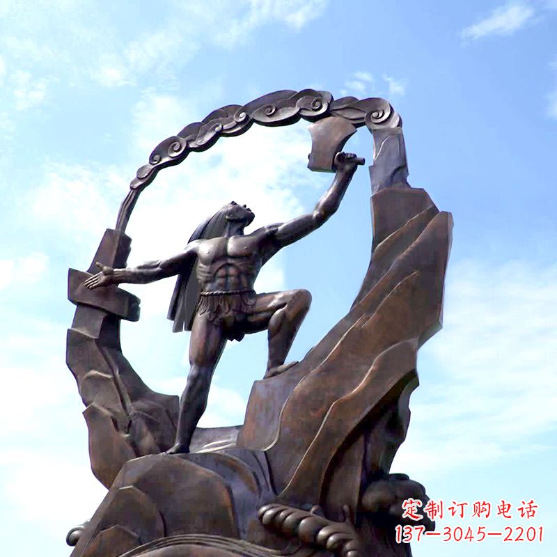 合肥传承神话,展现气势—盘古大型景观雕塑
