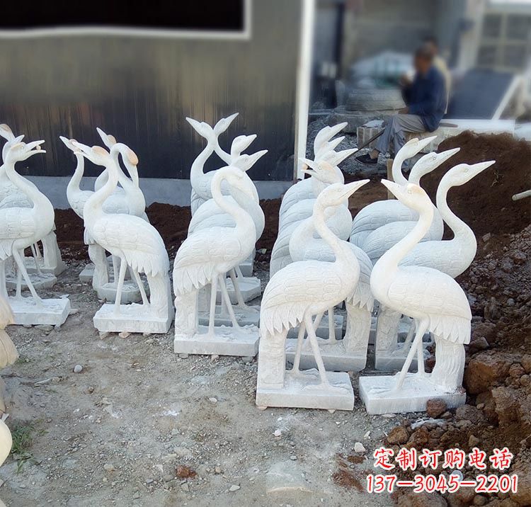 合肥精美工艺,传统雕刻——仙鹤石塑