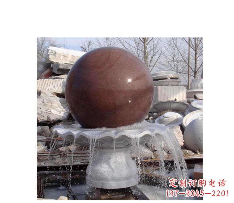合肥喷泉小型风水球石雕