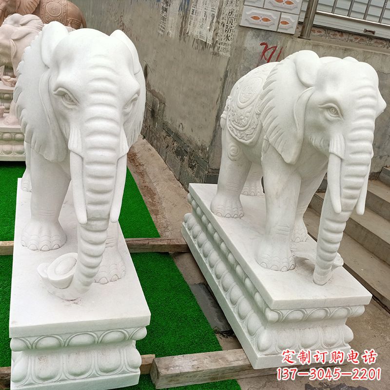 合肥喷水的大象石雕