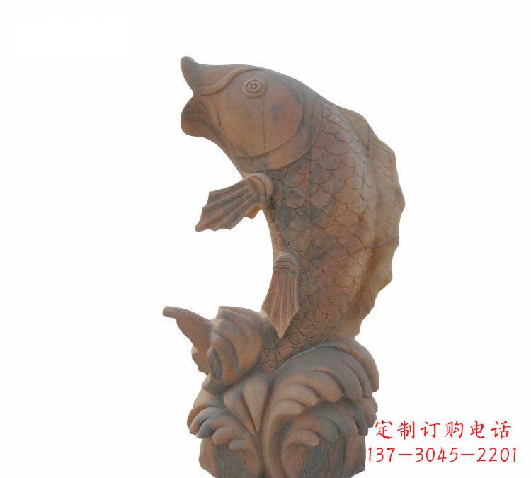 合肥鲤鱼石雕,精细雕刻让你赞叹不已
