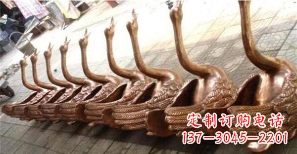 合肥优雅迷人的天鹅铜雕塑