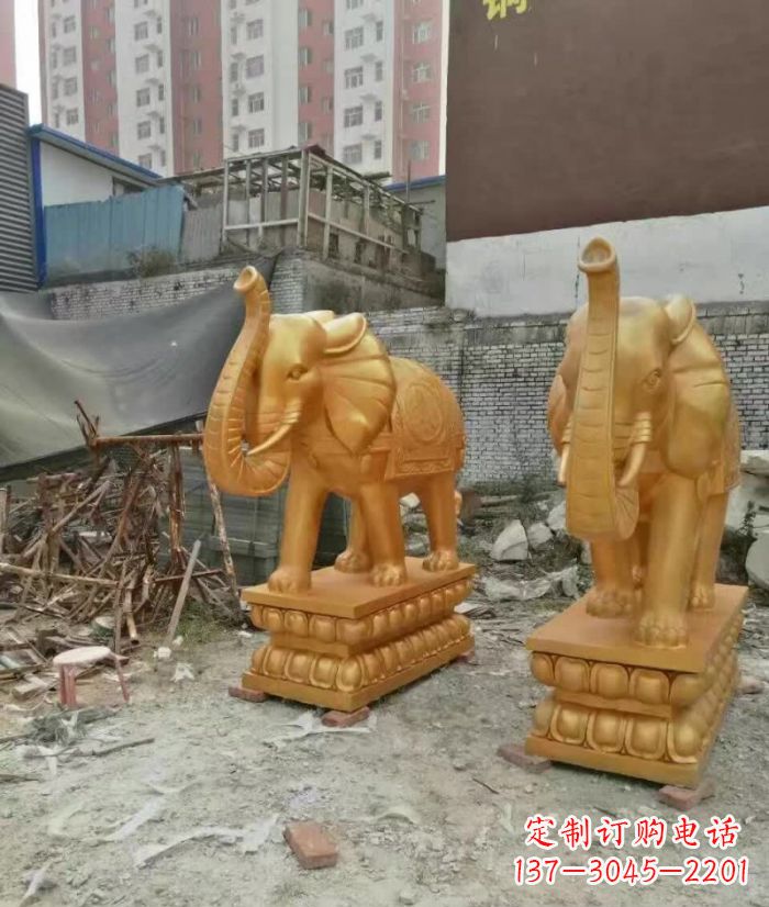 合肥大象雕塑,传递招财福利