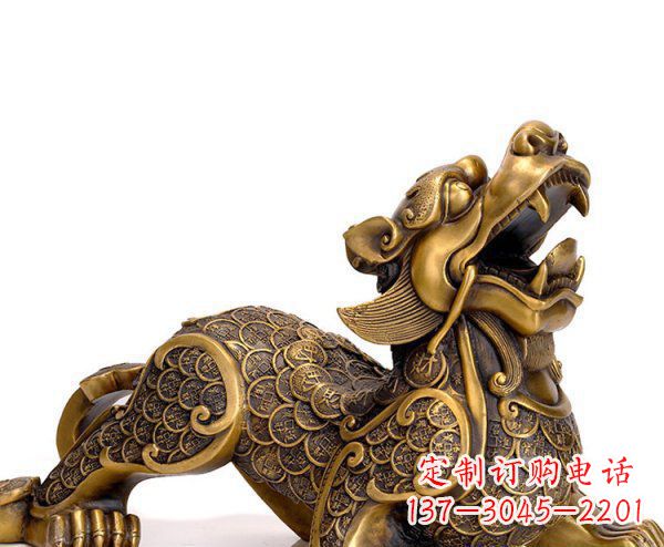 合肥貔貅神兽铜雕 (2)