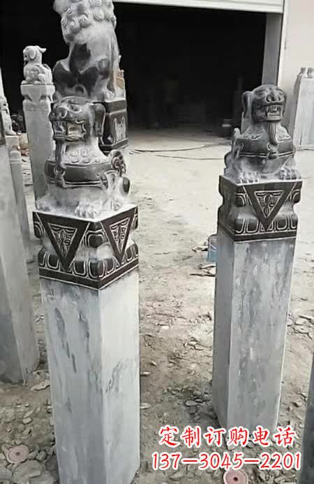 合肥精美的貔貅栓马桩雕塑