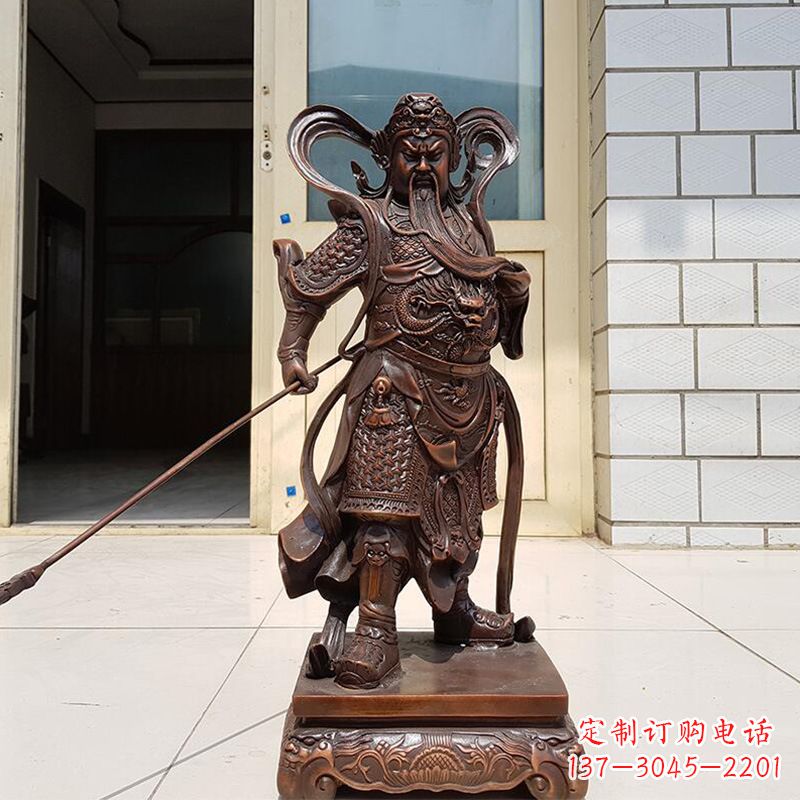 合肥唯美古典风格关公铜雕像
