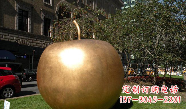 合肥苹果城市景观铜雕,精致绝美!