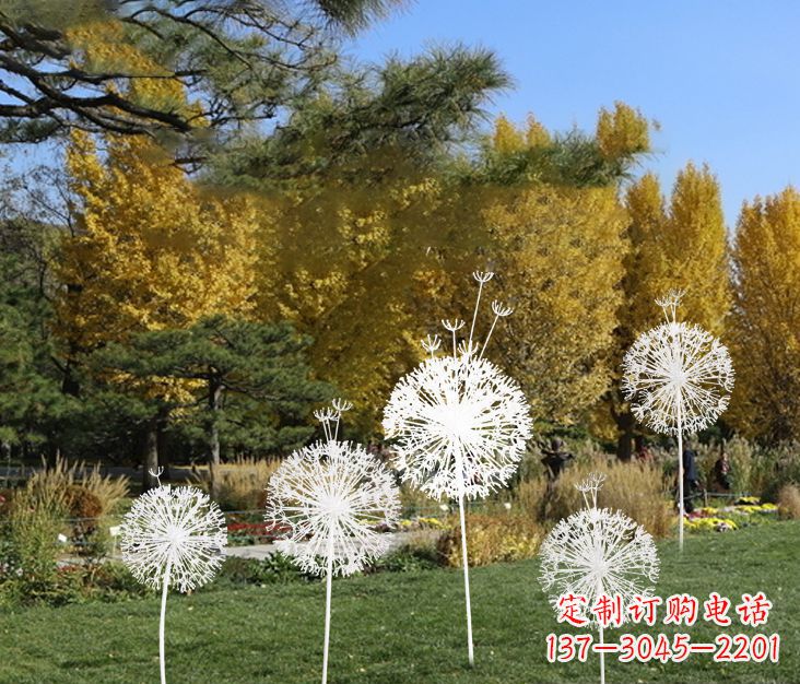 合肥中领雕塑：精美不锈钢蒲公英雕塑
