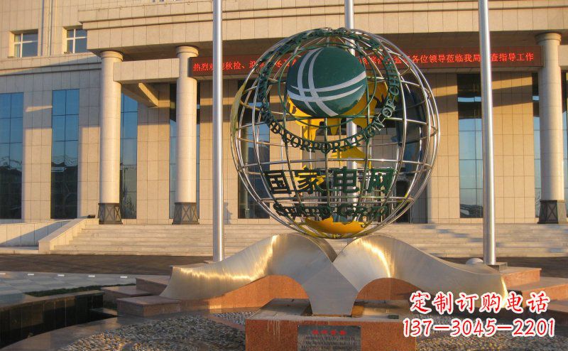 合肥精工打造,全球通用的不锈钢地球雕塑