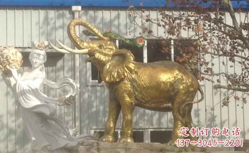 合肥企业大象铸铜动物铜雕