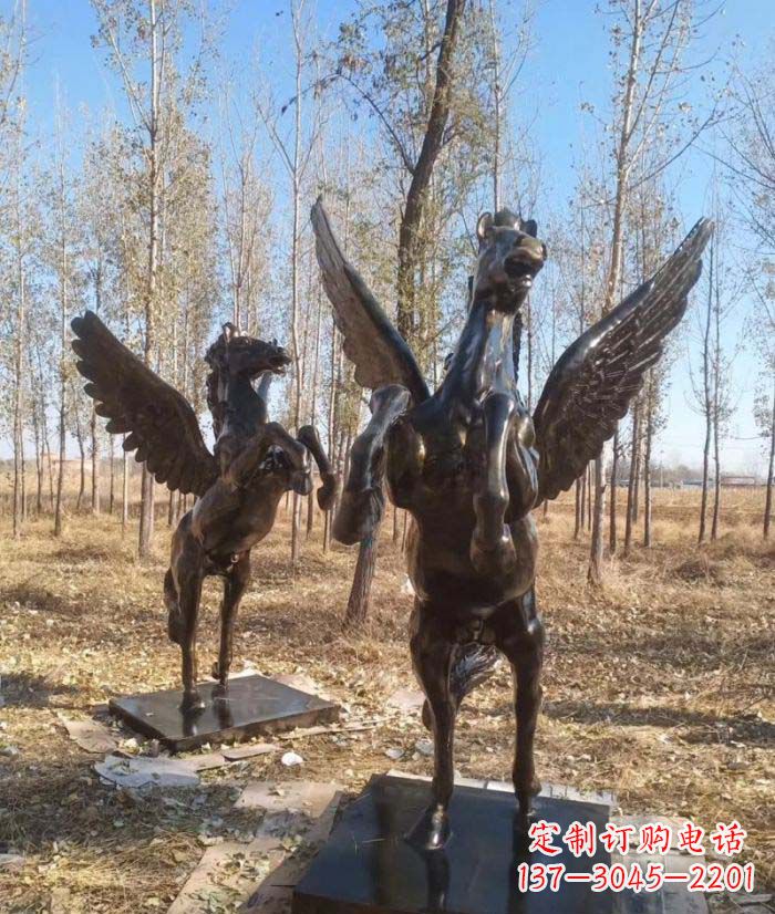 合肥优雅传神的飞马铜雕