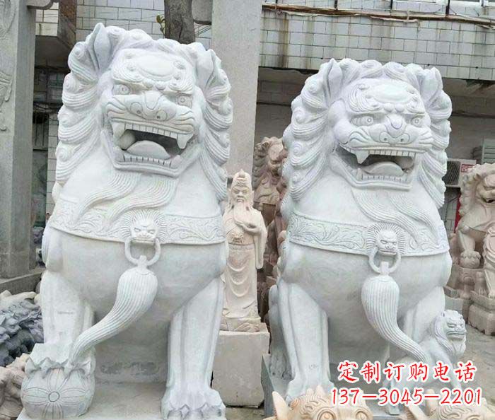 合肥精美大理石狮子雕塑