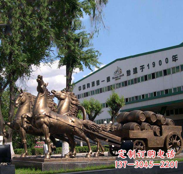 合肥追求完美,华丽马车铜雕塑
