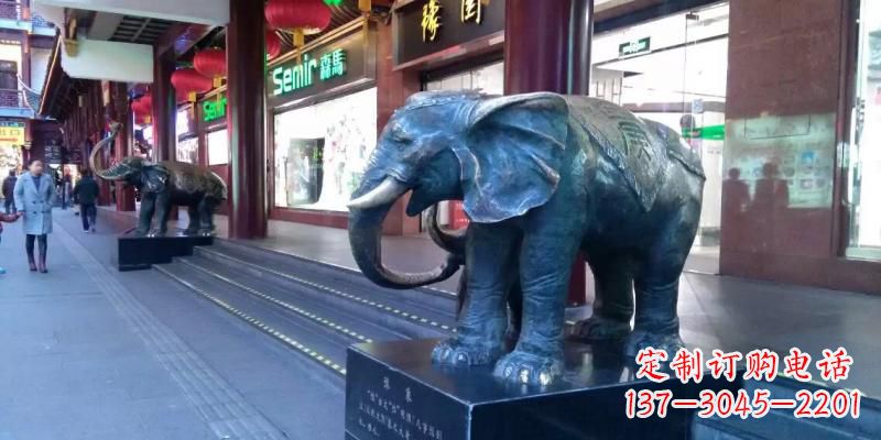 合肥精美大象铜雕,传承古代工艺