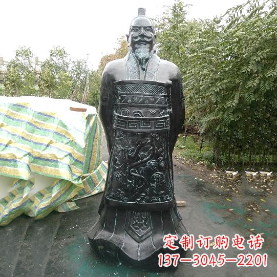 合肥中领雕塑推出珍贵的秦始皇铜雕塑,这是一件…
