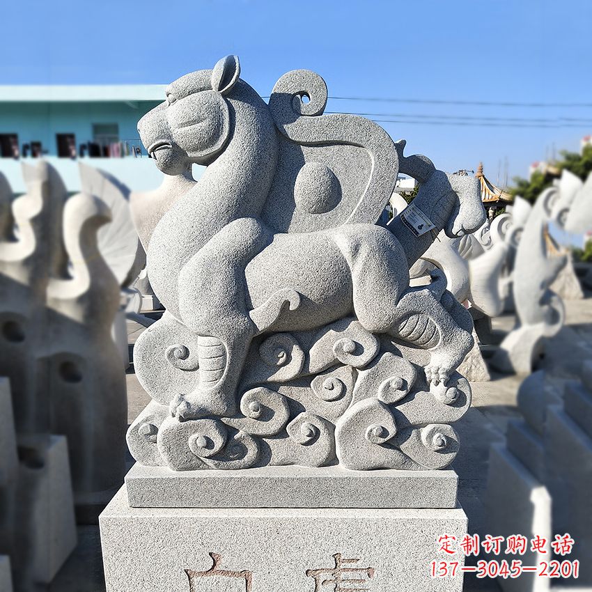 合肥精美动物雕塑——上古四神兽石雕之白虎