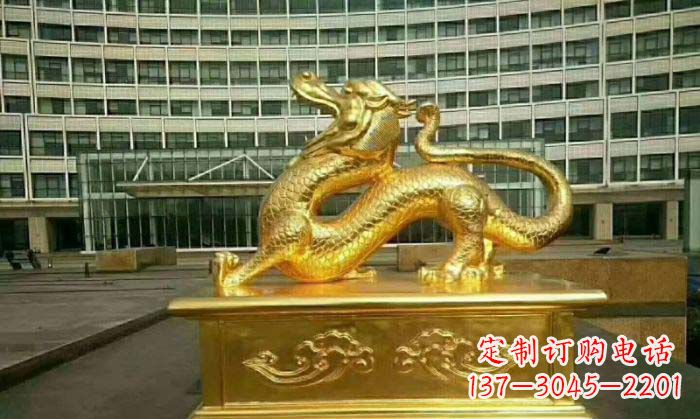 合肥正宗青龙铜雕,精致细腻的艺术品