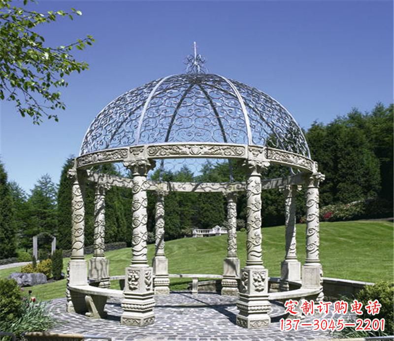 合肥全新的青石大型景观凉亭雕塑