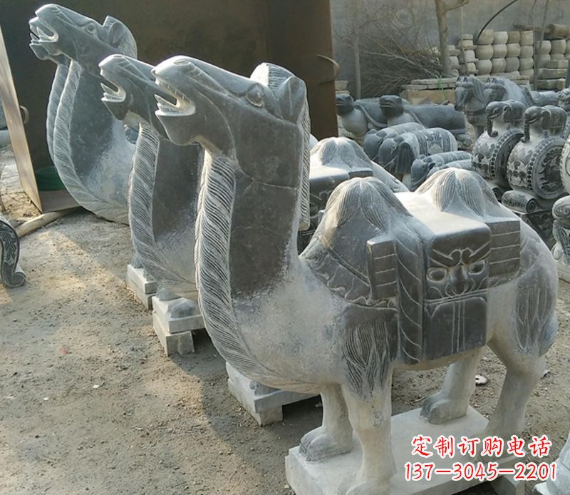 合肥青石骆驼雕,把动物活灵活现
