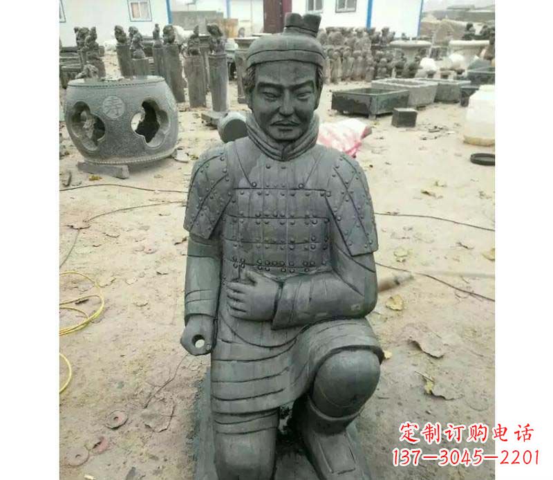 合肥青石仿古兵马俑雕塑,精巧细腻