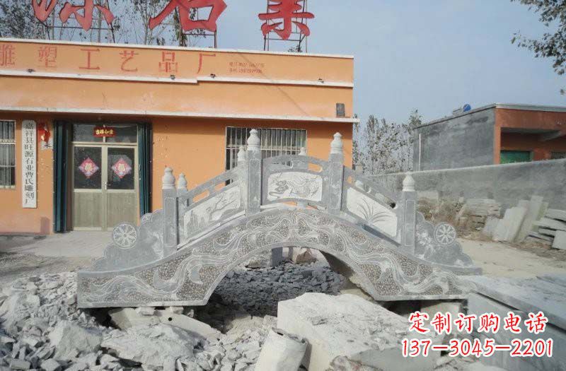 合肥青石仿古拱桥雕塑,令领雕塑为您打造