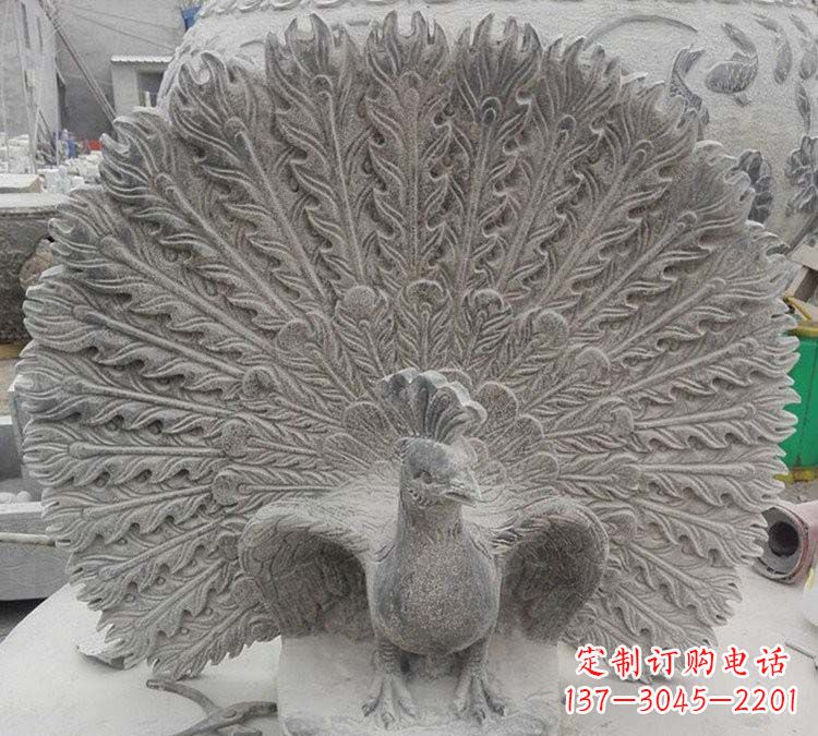 合肥孔雀开屏石雕,艺术仿古风华