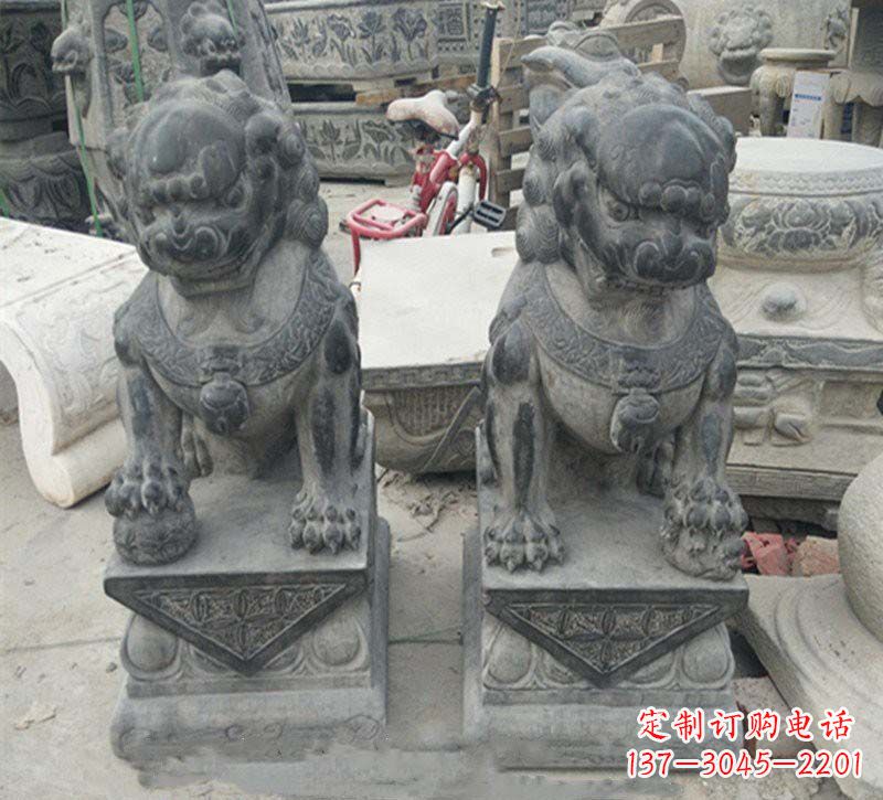合肥青石仿古门口狮子雕塑