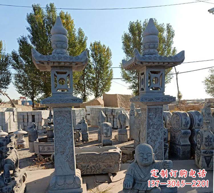 合肥青石仿古石灯雕塑,精美实用