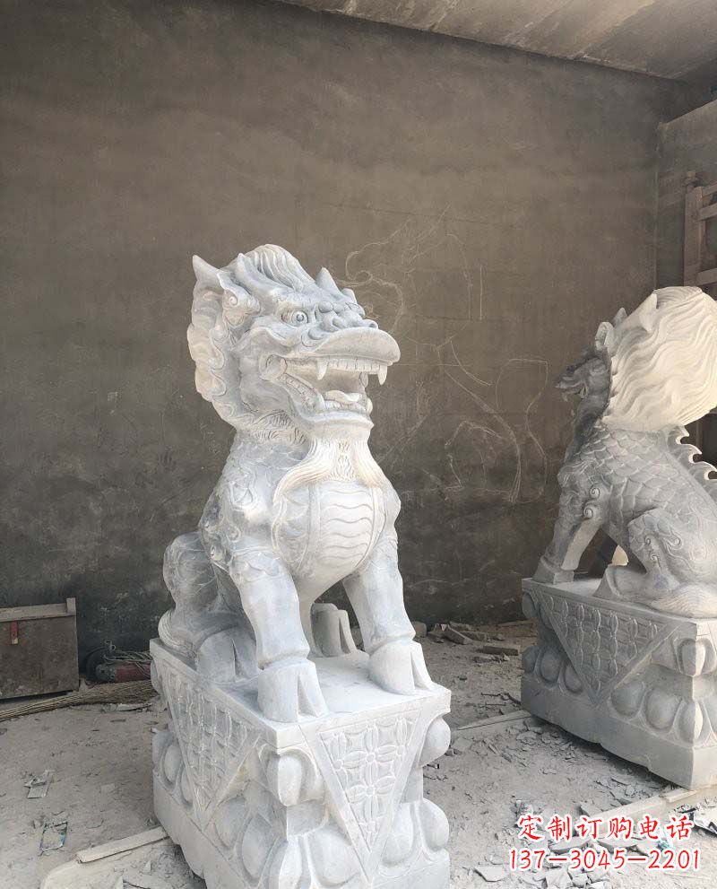 合肥精致雕刻,青石仿古麒麟雕塑