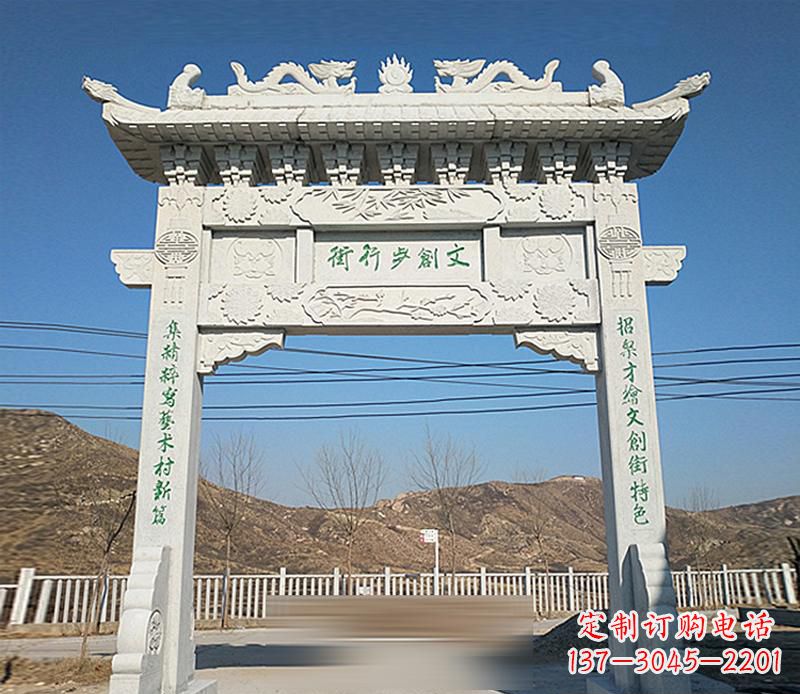 合肥精良的青石牌坊雕塑
