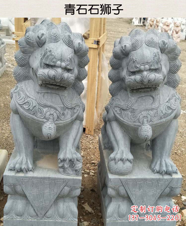 合肥青石雕刻的传统工艺美狮