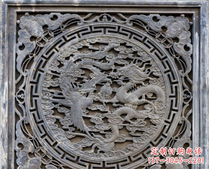 合肥传统工艺青石龙雕精美绝伦