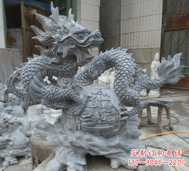 合肥传统文化的艺术品——青石龙雕塑