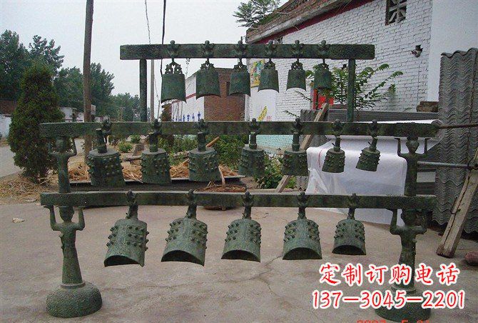 合肥手工青铜编钟,给室内装饰增添仿古气息