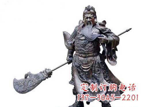 合肥关羽青铜雕塑,传承历史的精神
