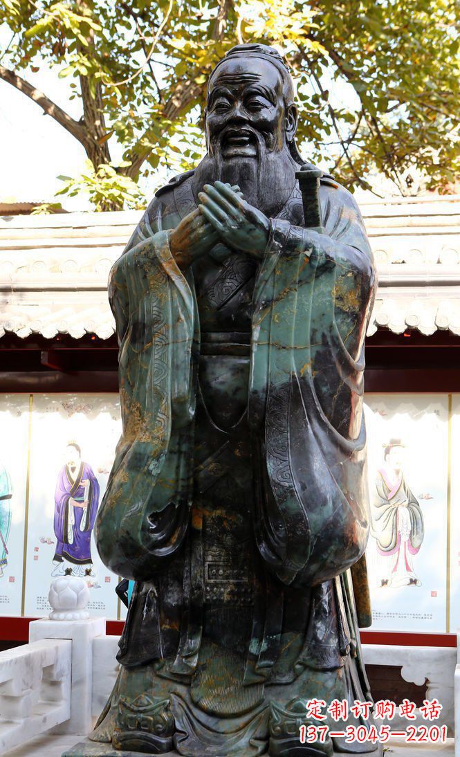 合肥青铜孔子行教像,把智慧和精神传承