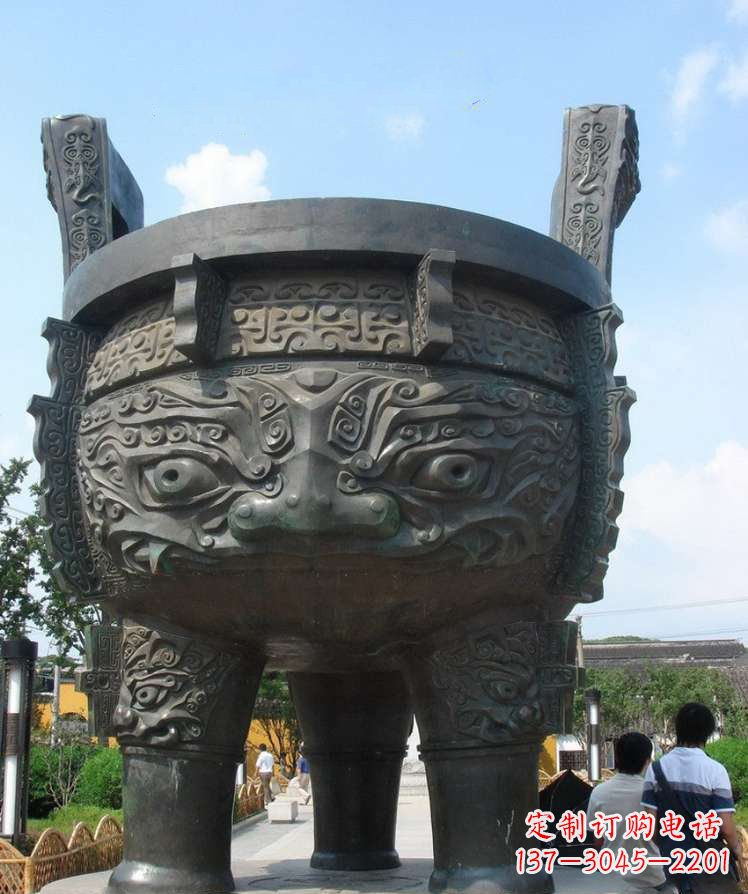 合肥青铜香炉三足铜鼎雕塑