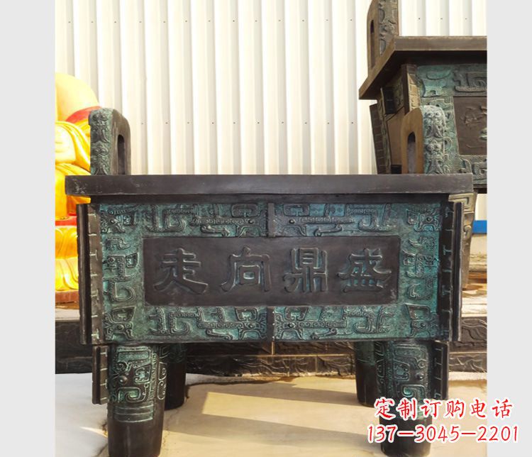 合肥青铜香炉雕塑,传承中国文化