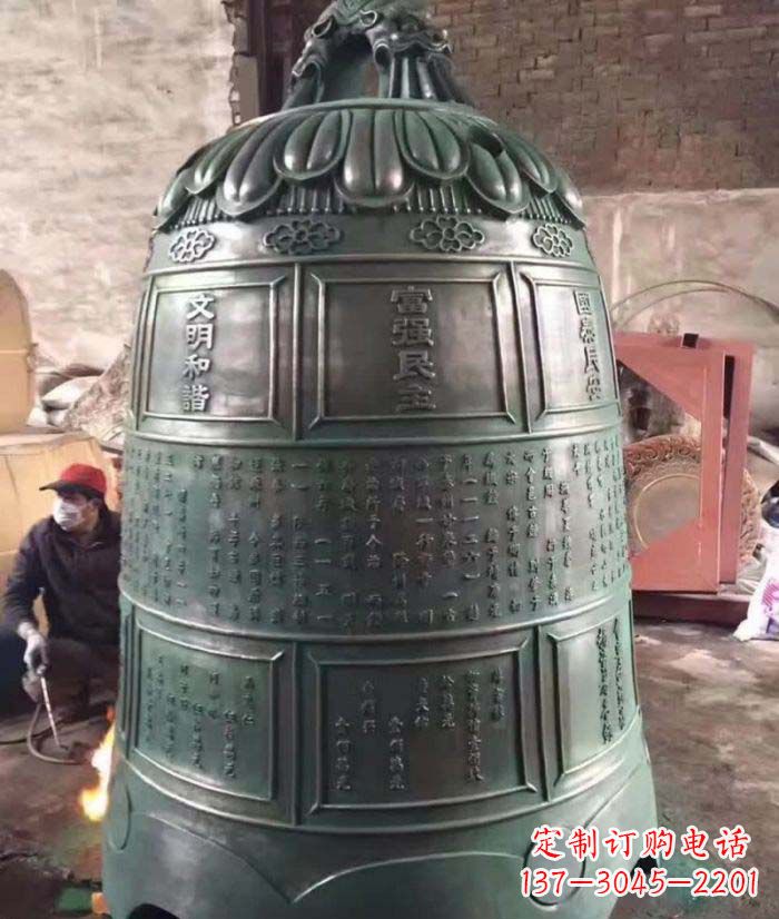 合肥古典铜钟雕塑,装点家园
