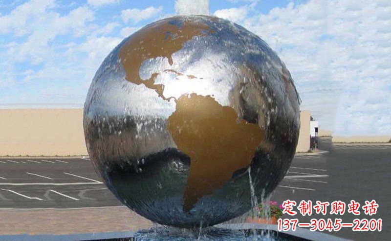 合肥球形不锈钢地球雕塑