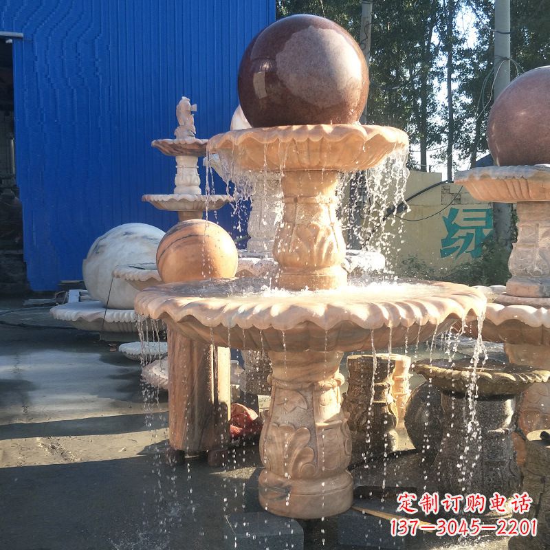 合肥曲阳风水球雕塑,营造财运亨通的好运符