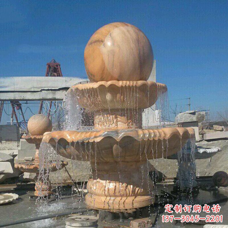 合肥曲阳石雕风水球喷泉:给你家的空间带来最好的祝福