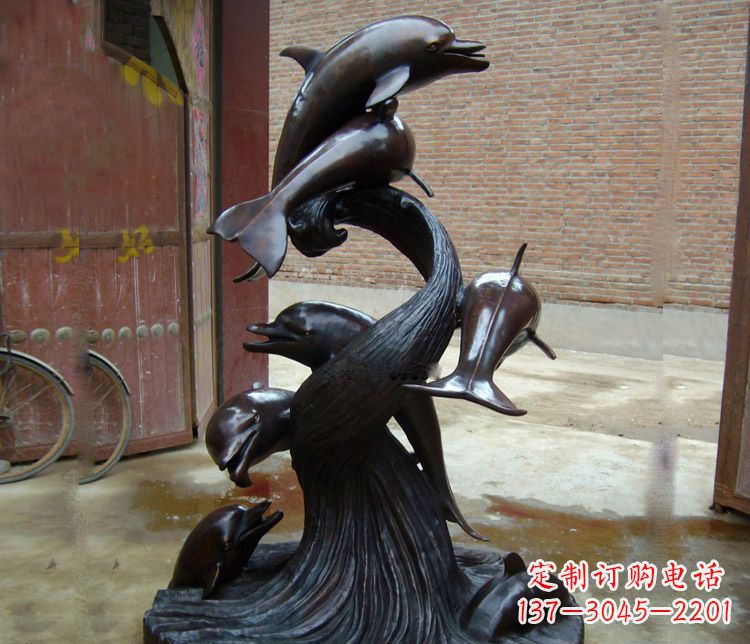 合肥尊贵华丽的海豚雕塑
