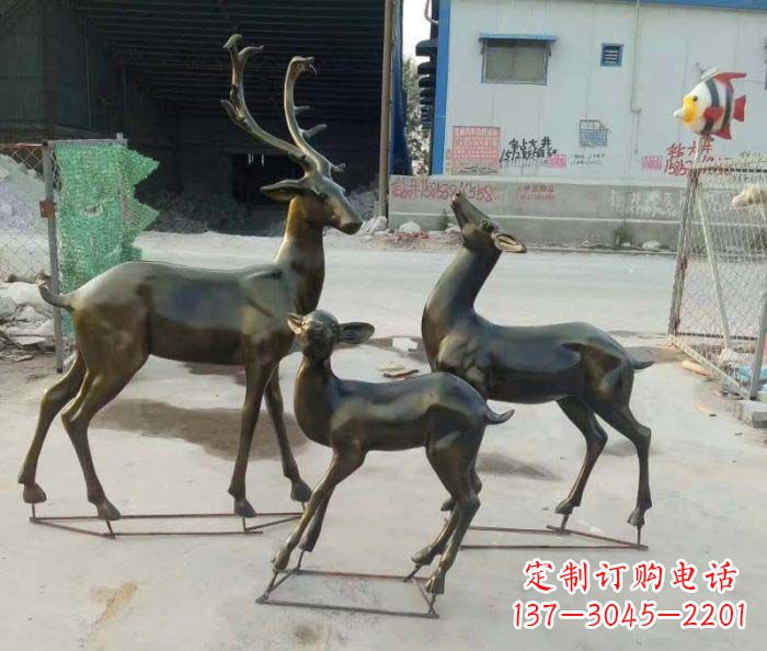 合肥群雄逐鹿,铸就精致鹿雕