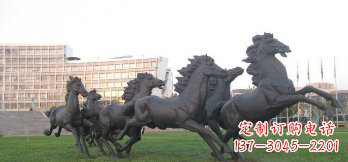 合肥群马公园动物铜雕