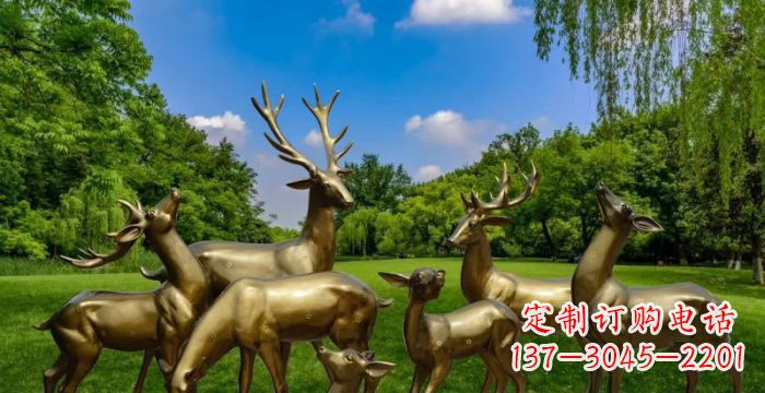 合肥群雄逐鹿,高贵精美的鹿雕塑